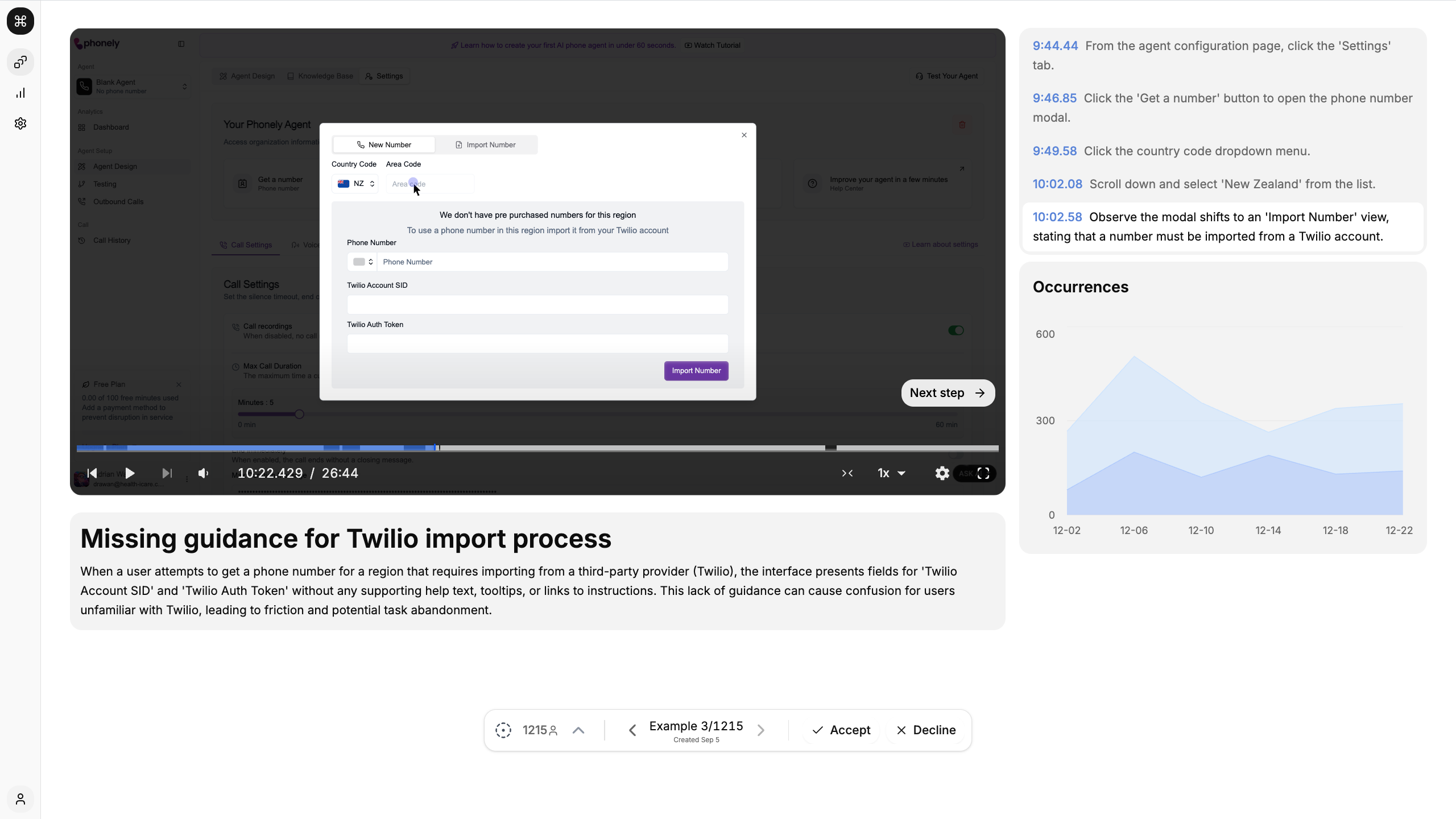 Userjourneys AI product UI screenshot